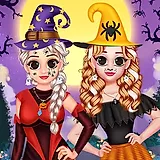play Melhores amigas Olá Dia das Bruxas